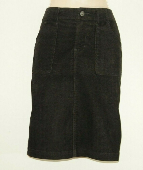 Vintage Black Corduroy FLASH Zip Straight Mini Casual Length Skirt Size 10 38 L 21 Etsy UK