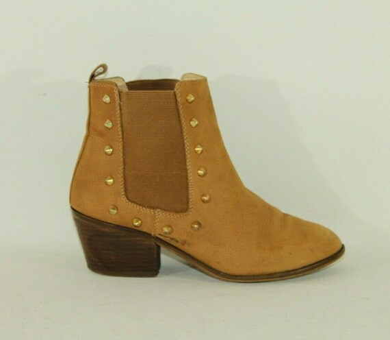 womens tan leather ankle boots uk