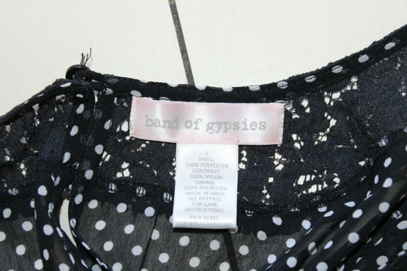 band of gypsies black dress Band Of Gypsies Wrap Front Tea Dress Black Rose MEDIUM