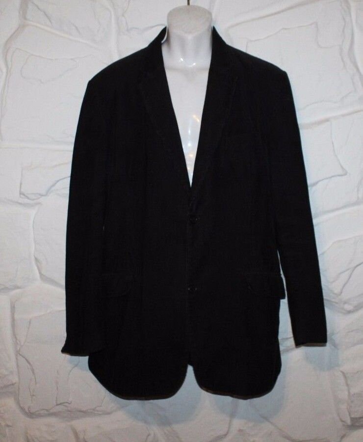 Image of Superb Vintage Dark Brown Corduroy Dunnes Strores Tailored Fit Hip Length Jacket Blazer Size 44