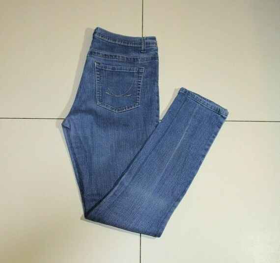 Vintage Women's Blue Denim DENIM CO Zip 