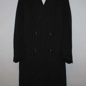 Vintage Grey Fabric ( Look Wool ) Peacoat Casual Formal Military Coat Jacket Chest Sz 50
