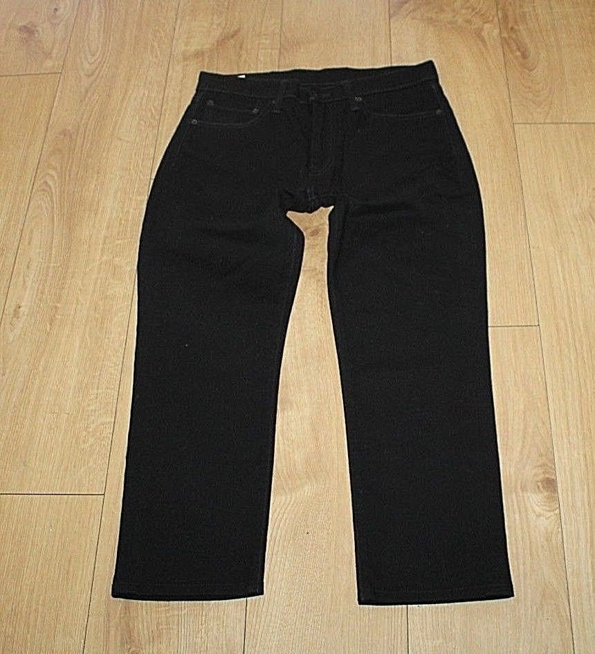 Image of Vintage Men's Black Denim Levi's 511 Zip Stonewashed Straight Leg Jeans Size 32 L 26