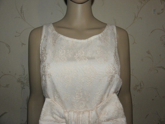 Vintage Amazing Cream/Pink Guipure Lace RIVER ISL… - image 4