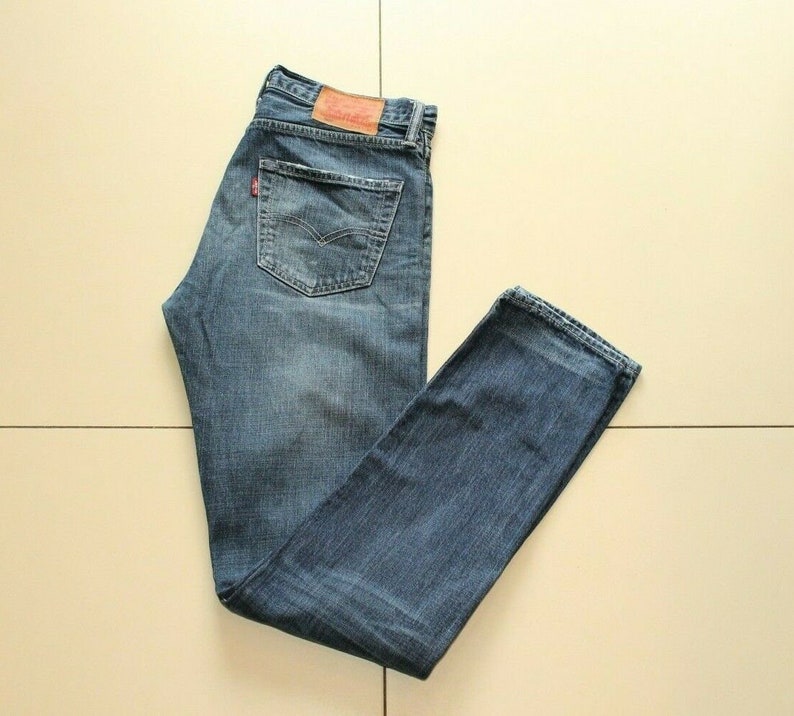 Vintage Men/'s Blue Denim Levi/'s 508 Zip Slim Straight Western Casual Jeans Size 29 L 32