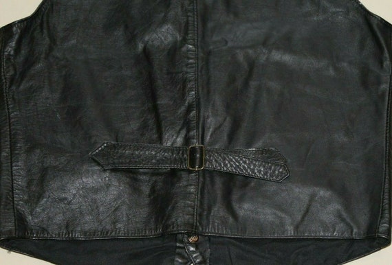 Vintage Men's Black Leather Popper Cowboy Western… - image 8