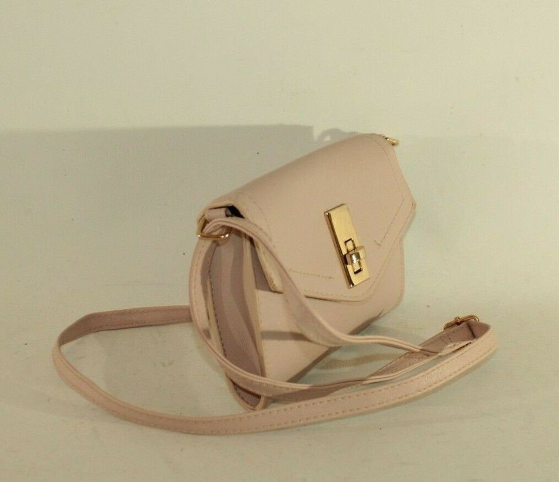 Vintage Creamy Look Leather PRIMARK Clasp Shoulder Bag Etsy