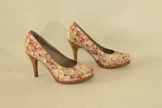 Vintage Floral Fabric TAMARIS Platform 