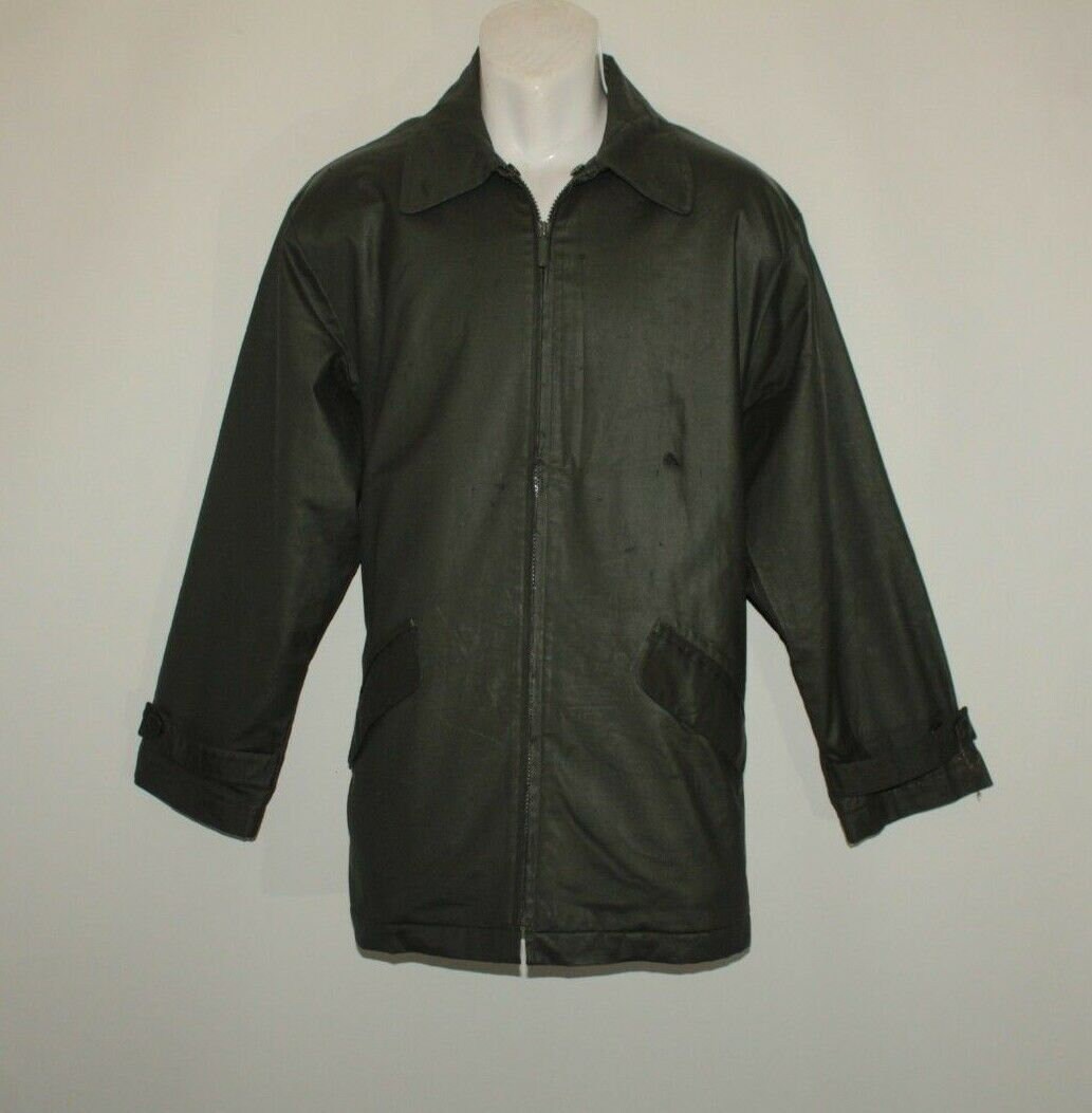 Image of Vintage Green Waterproof Hennes Collection Zip Camping Picnic Jacket Size 34