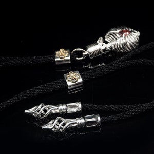 Gothic spiral necklace sterling silver necklace silver jewelry men&#39;s necklace women&#39;s necklace spiral necklace