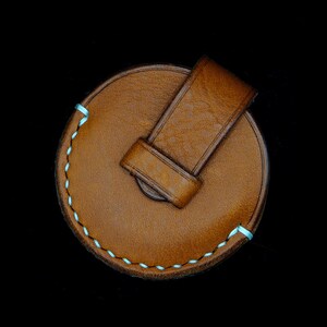 Porta monete fatto a mano, porta monete in pelle, marsupio edc, marsupio tascabile porta monete