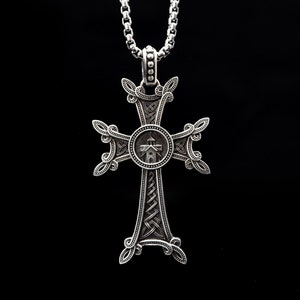 Cross Pendant sterling silver pendant silver jewelry mens pendant viking pendant Celtic cross