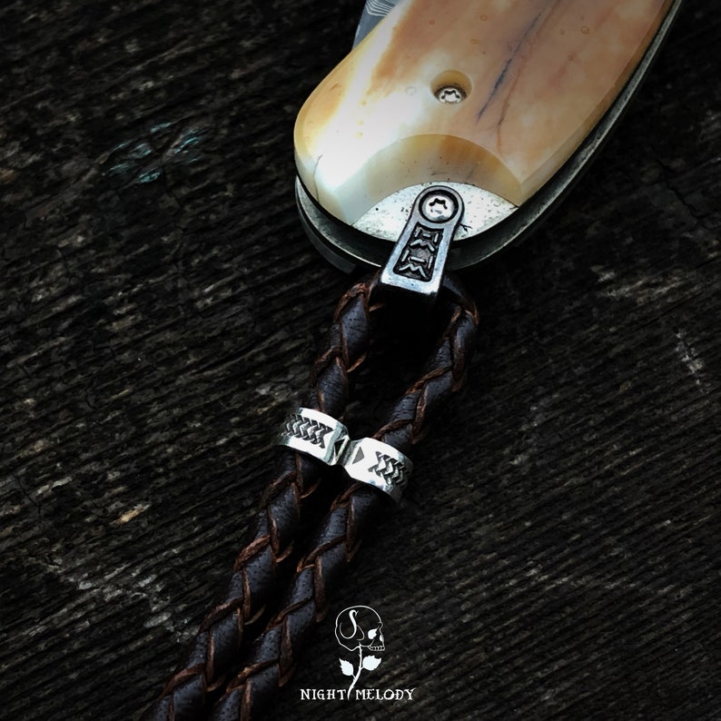 Sterling Silver Snake Head Lanyard Bead Pocket Knife Bead Etsy