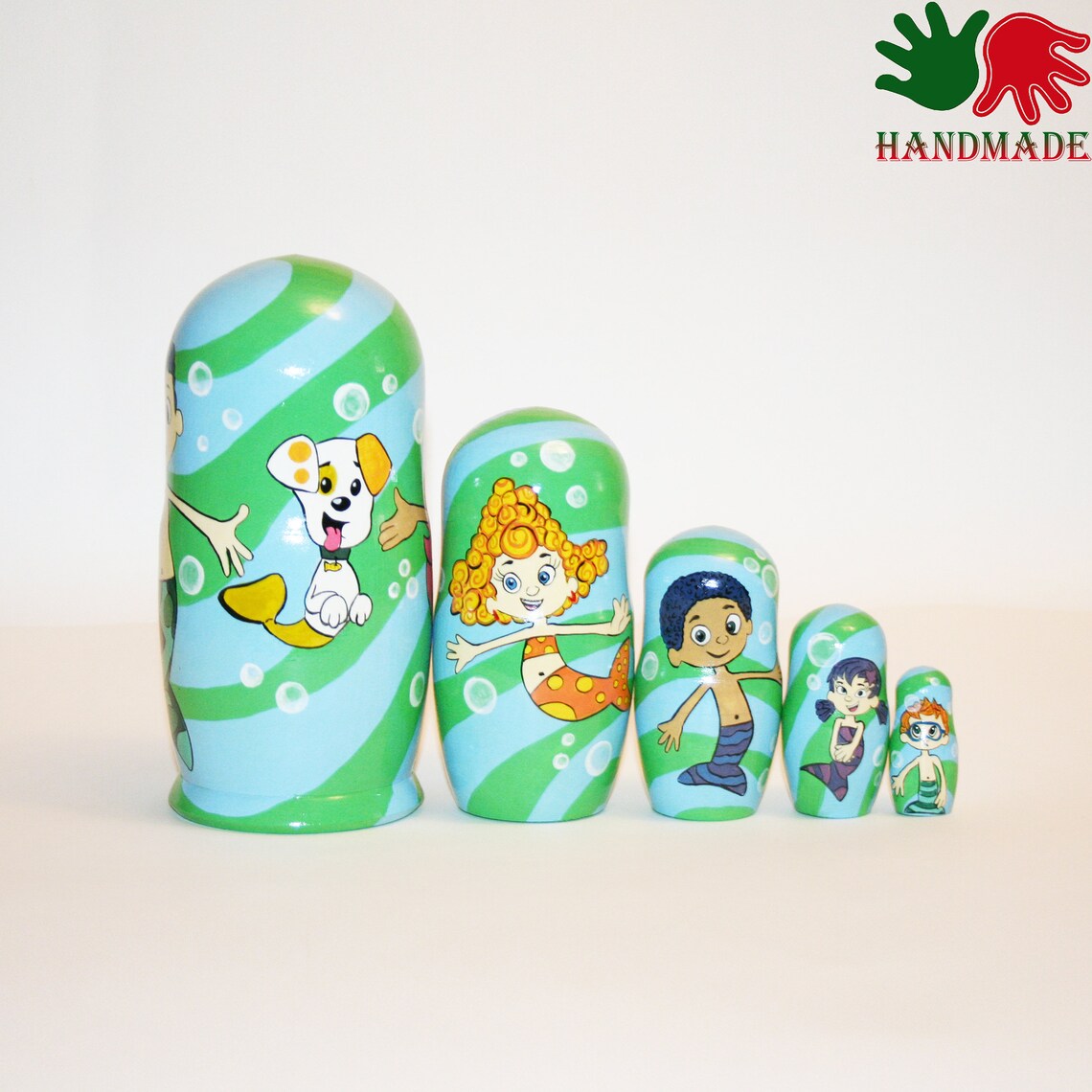 Nesting dolls Bubble Guppies matryoshka nesting doll for kids Etsy