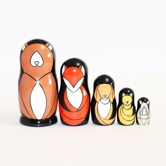 nesting dolls animals