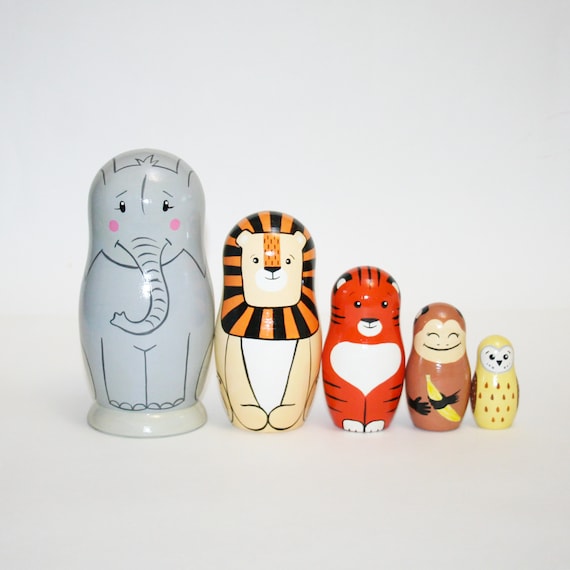 nesting dolls animals