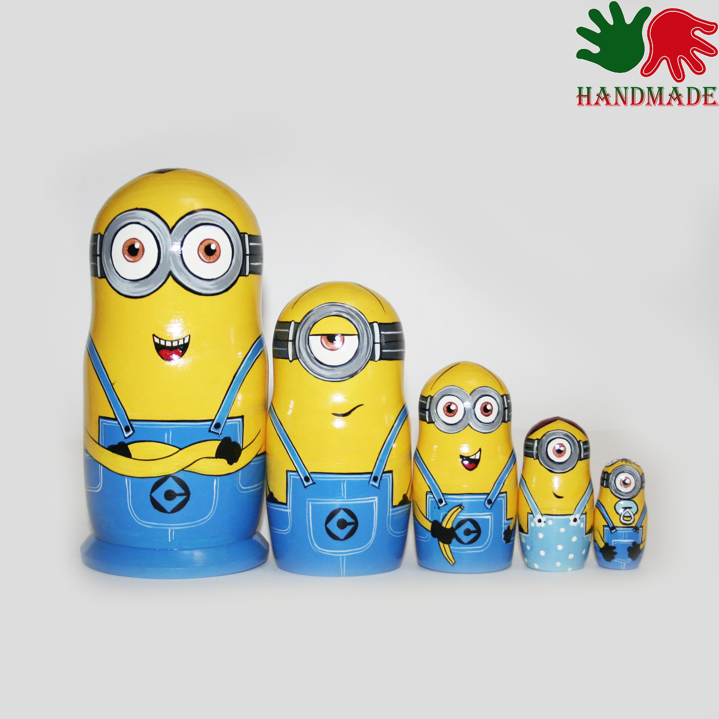 Nesting Dolls Minions Despicable Me Matryoshka Nesting Doll Etsy