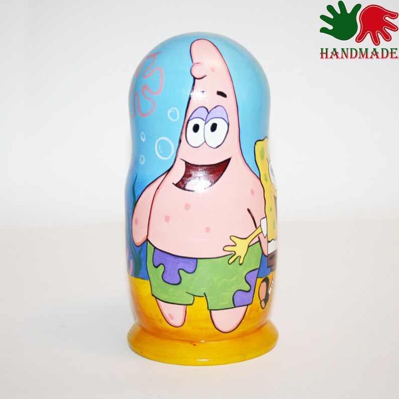 Nesting dolls SpongeBob matryoshka nesting doll for kids hand Etsy
