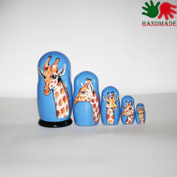 giraffe nesting dolls