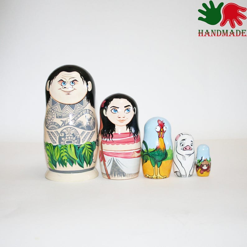 moana nesting dolls
