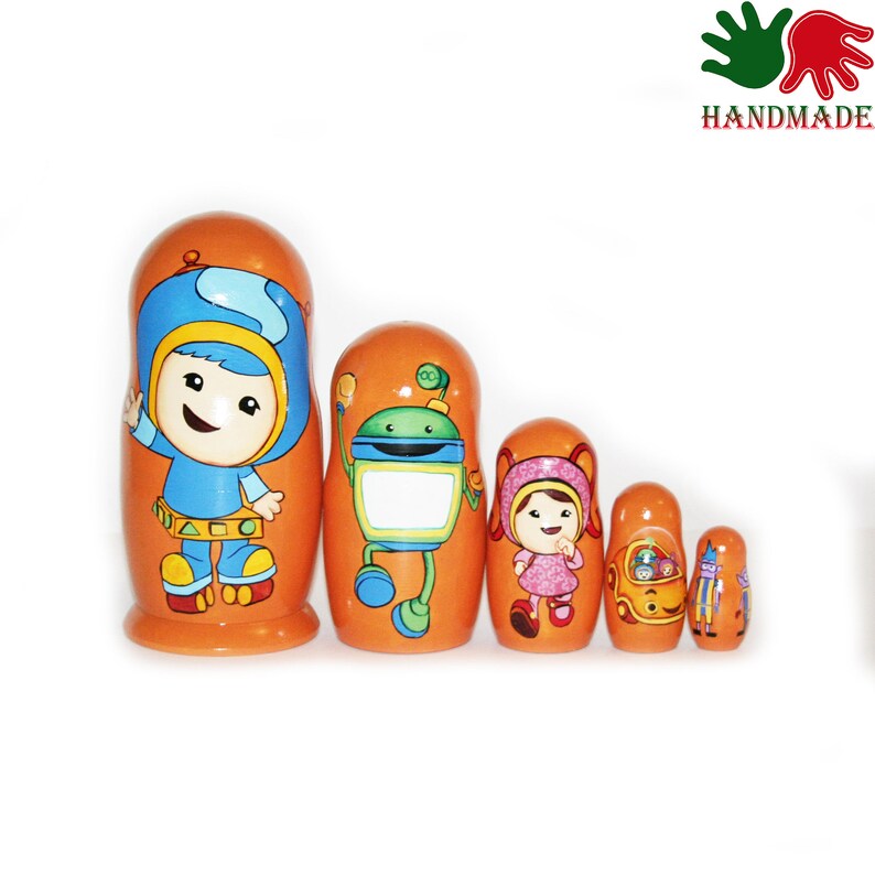 Nesting dolls Team Umizoomi matryoshka nesting doll for kids Etsy