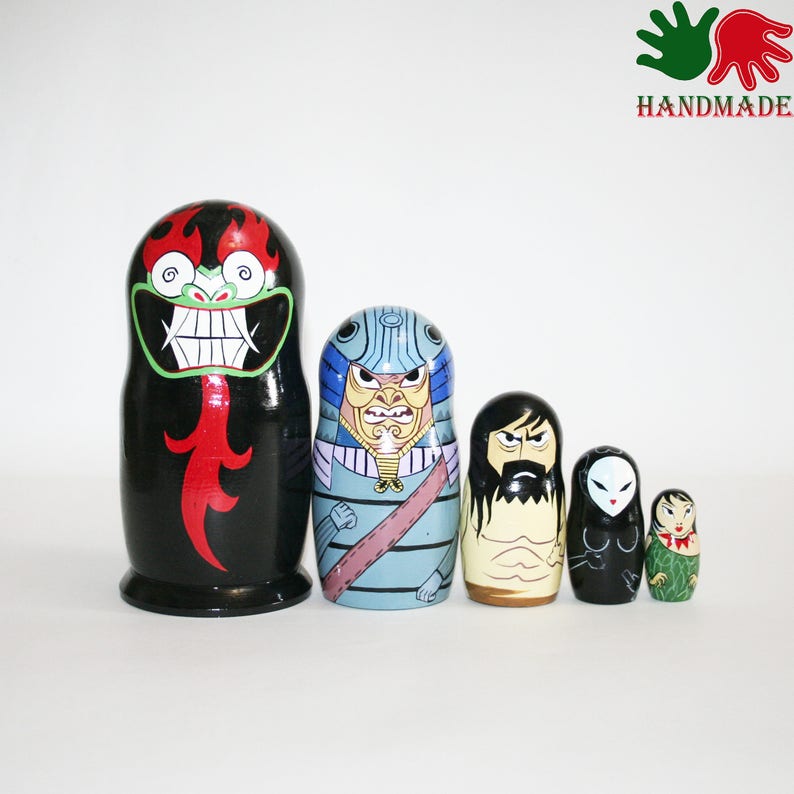 Nesting dolls Samurai Japan matryoshka nesting doll for kids Etsy