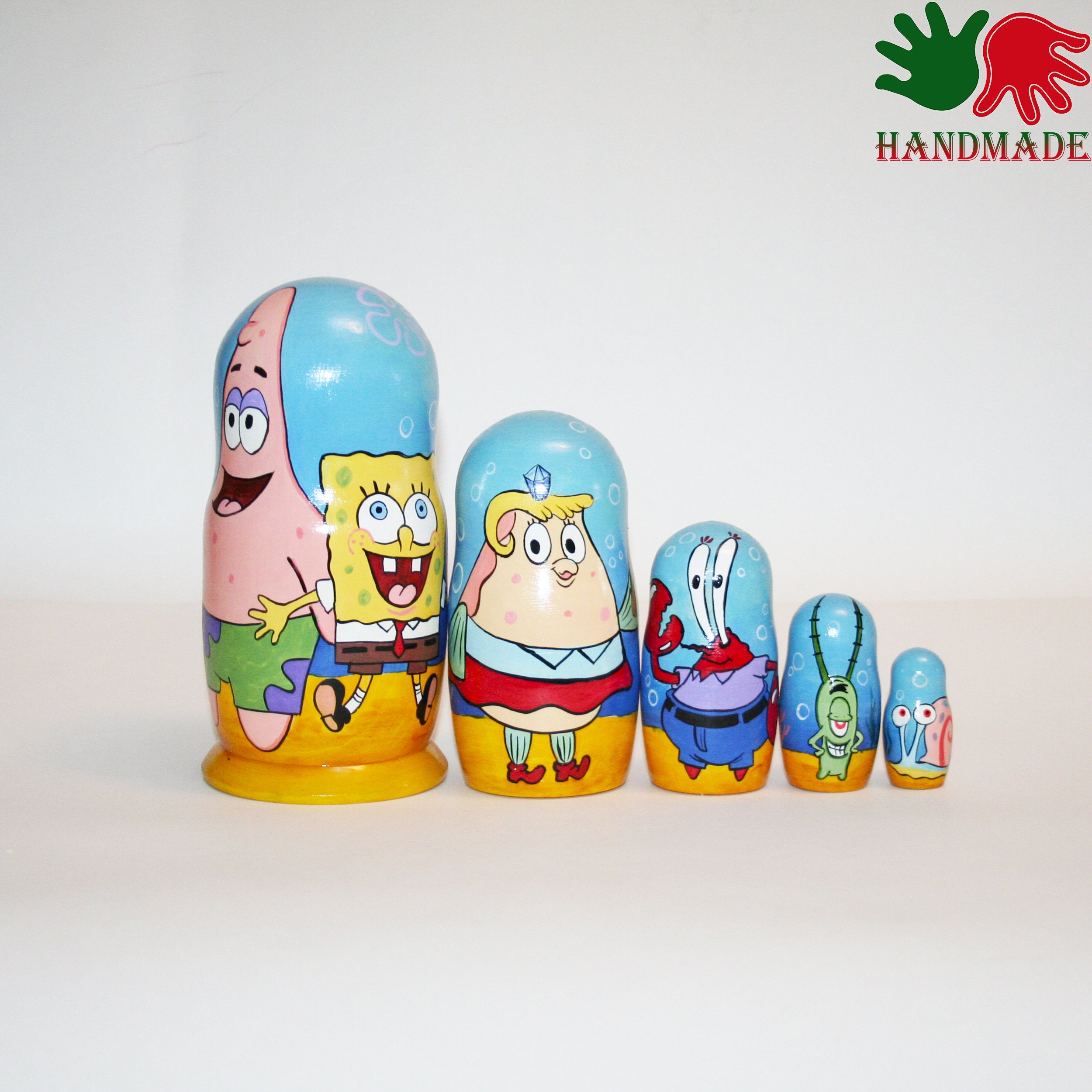 Nesting dolls SpongeBob matryoshka nesting doll for kids hand Etsy
