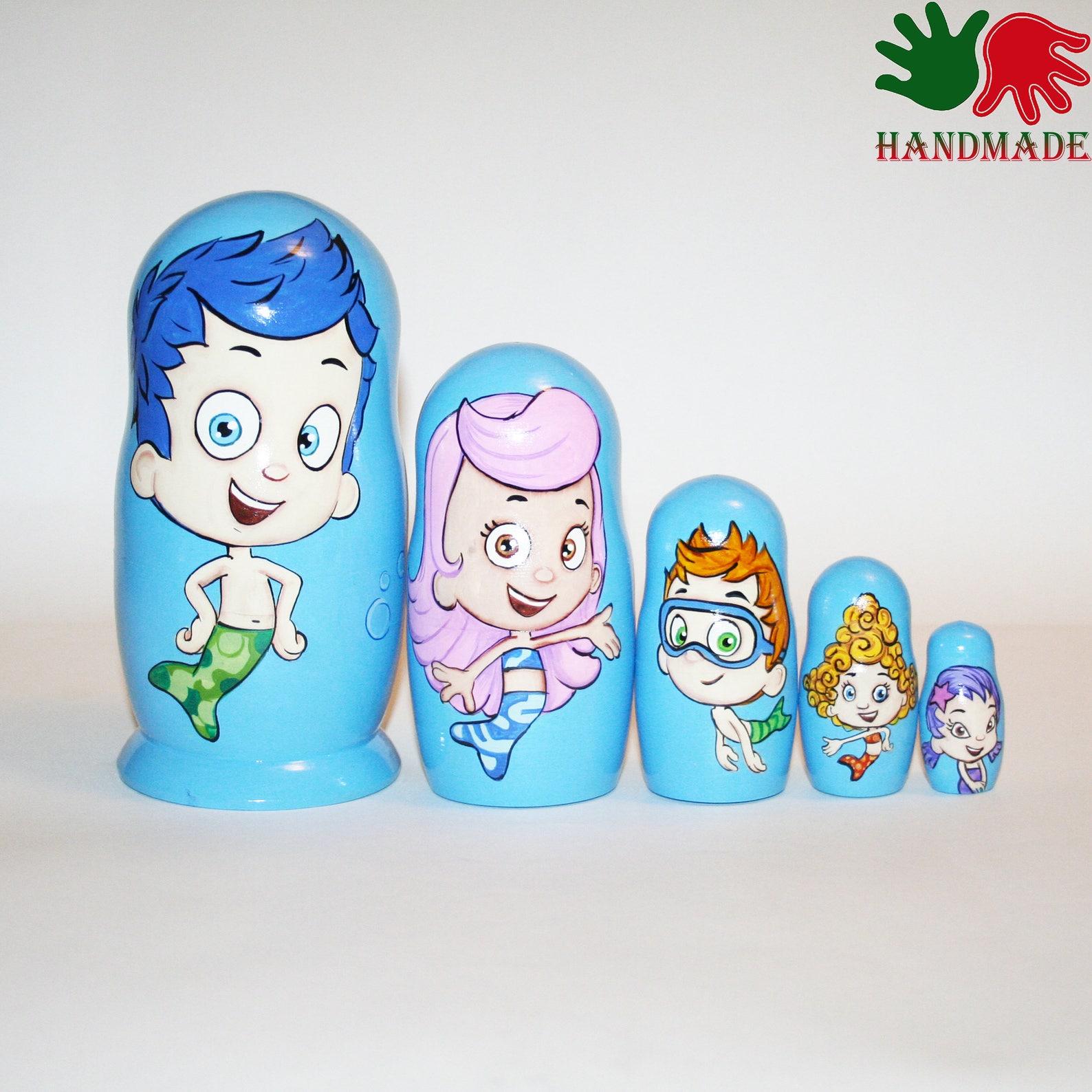 Nesting dolls Bubble Guppies matryoshka nesting doll for kids | Etsy