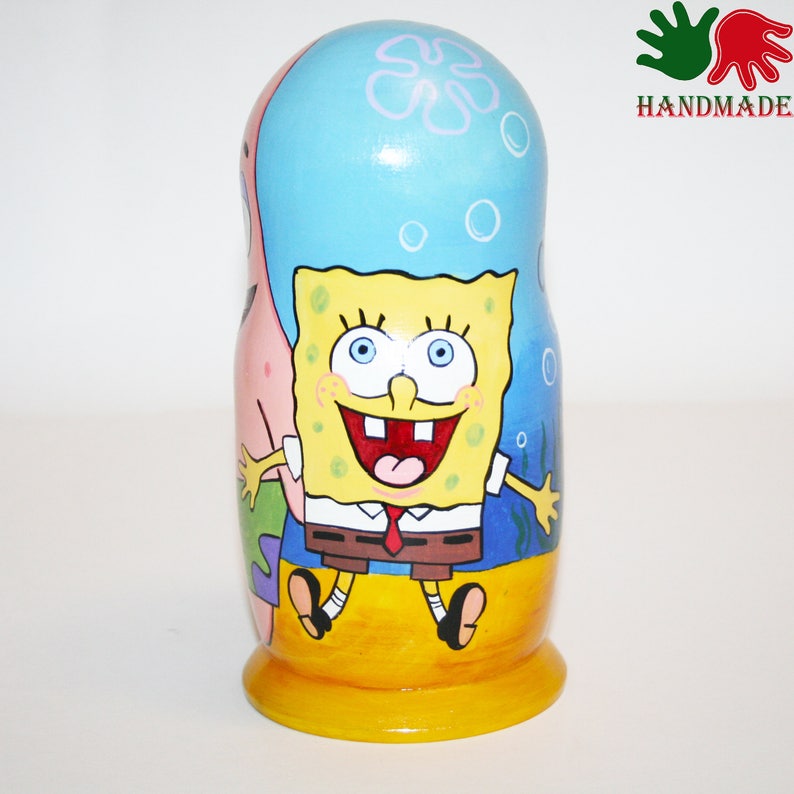 Nesting dolls SpongeBob matryoshka nesting doll for kids hand Etsy