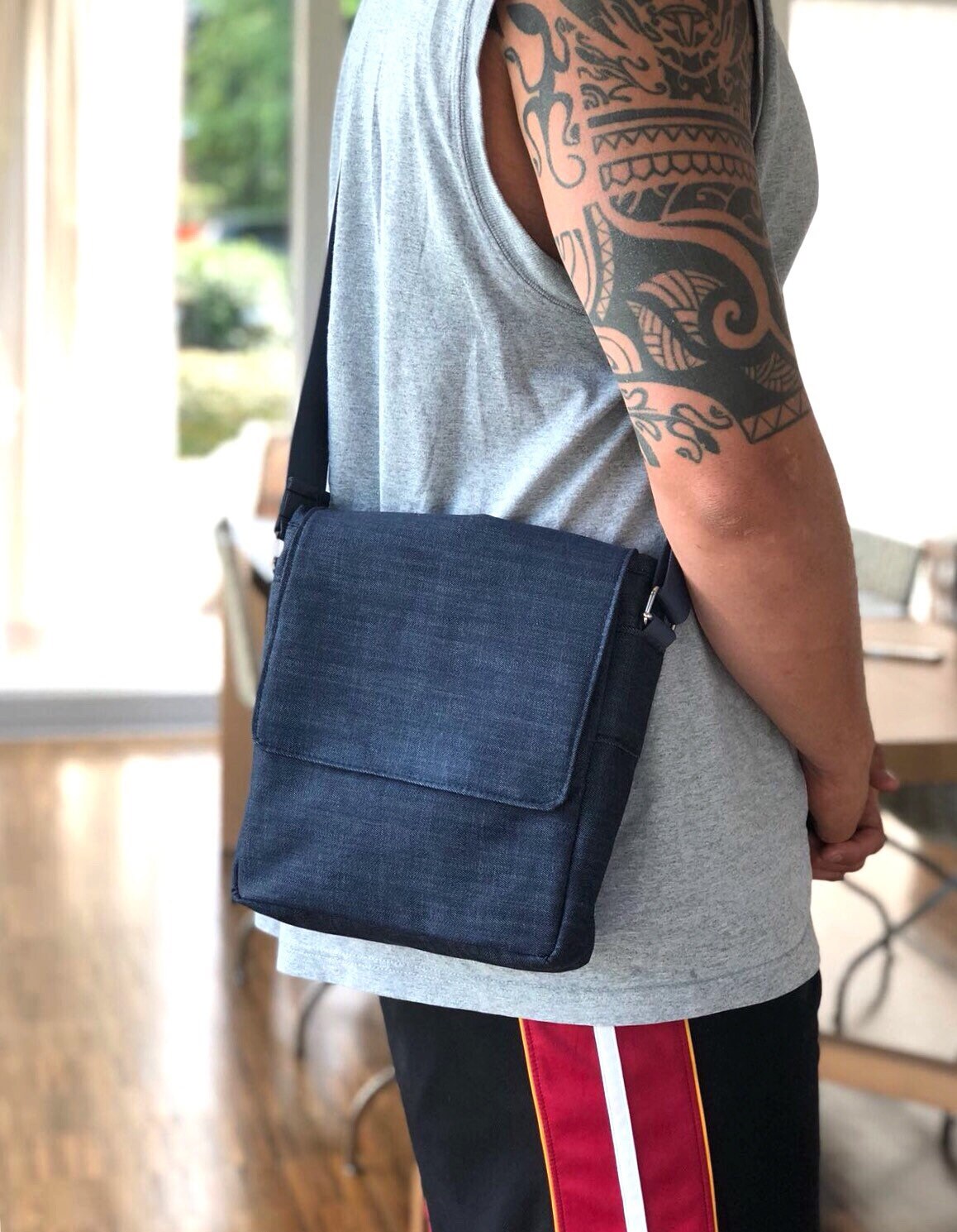 denim bags for men