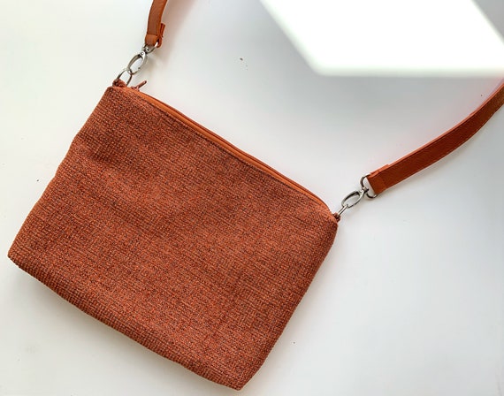 Bolso bandolera de mujer en tela naranja bolso hobo deportivo | Etsy México