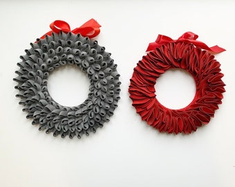 Christmas wreath felt, Christmas decoration to hang on the door, Christmas wreath, Christmas decoration, autumn garland