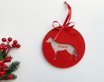 décoration personnalisée pour chien, boule de Noël personnalisée avec nom, ornement de Noël personnalisé pour chien et chat