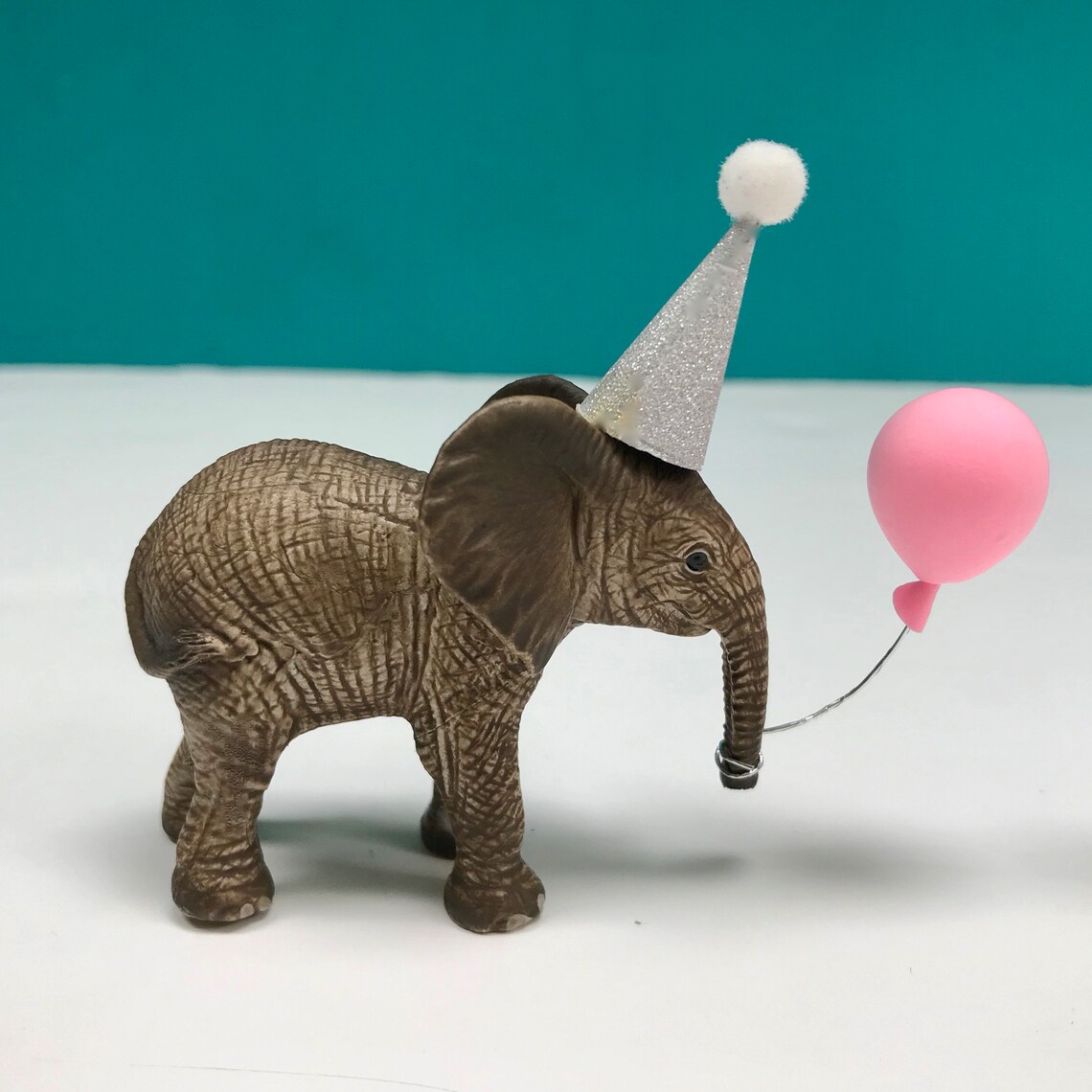 Baby Elephant Cake Topper Elephant Party Cake Topper Animal Etsy