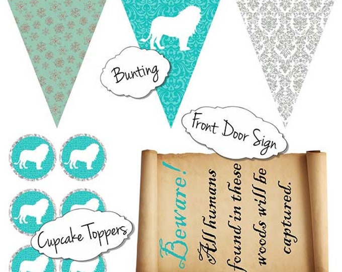 Narnia Party Printable Decorations, Party Printables, Narnia Party ...