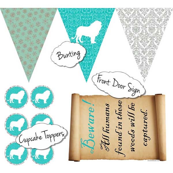 Narnia Party Printable Decorations Party Printables Narnia - Etsy