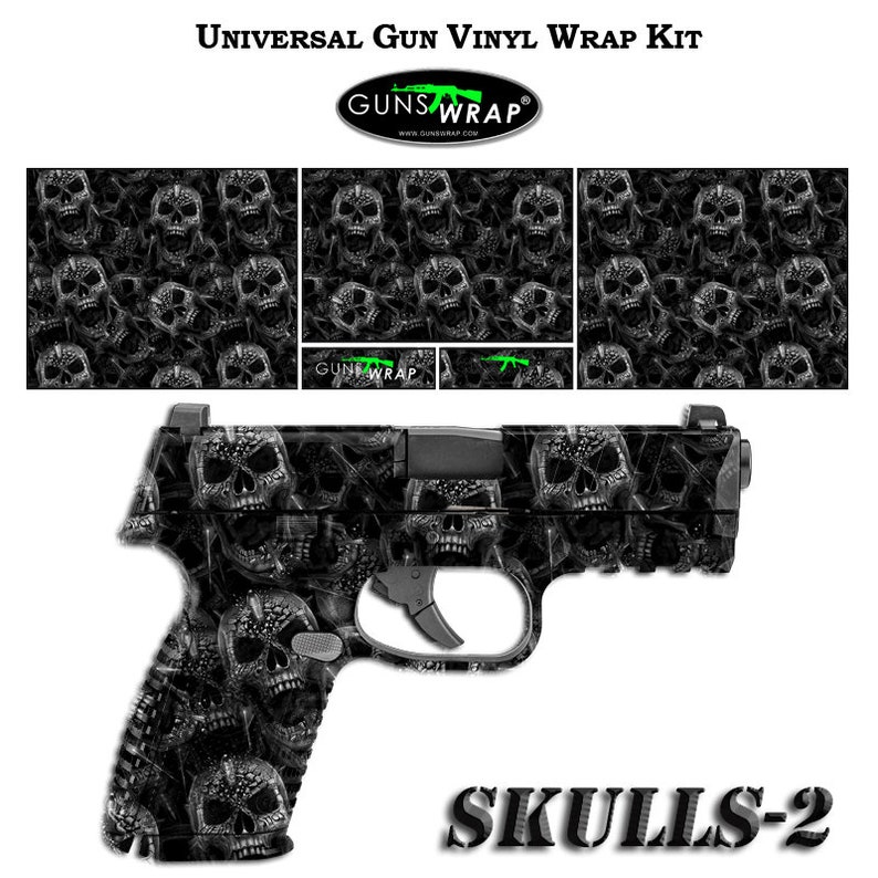 Pistol Skin GunsWrap Camouflage Wrap Kit for Gun Skulls2 Etsy