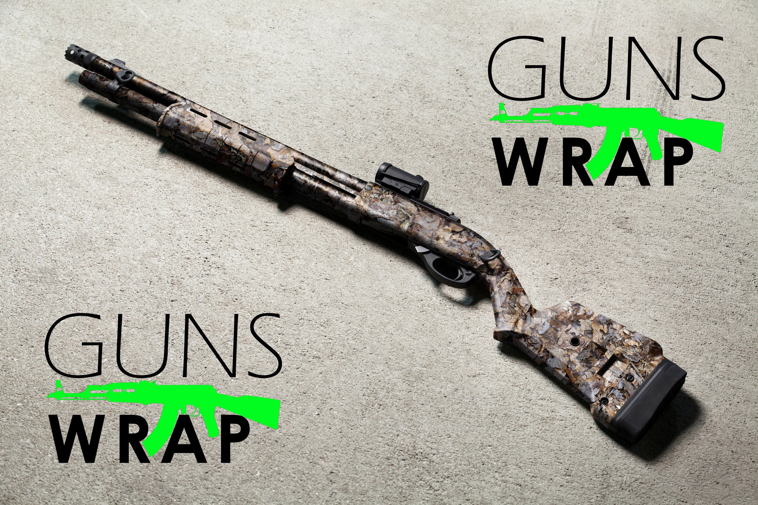 Shotgun Skin GunsWrap Camouflage Wrap Kit for Gun Leaves2 Etsy