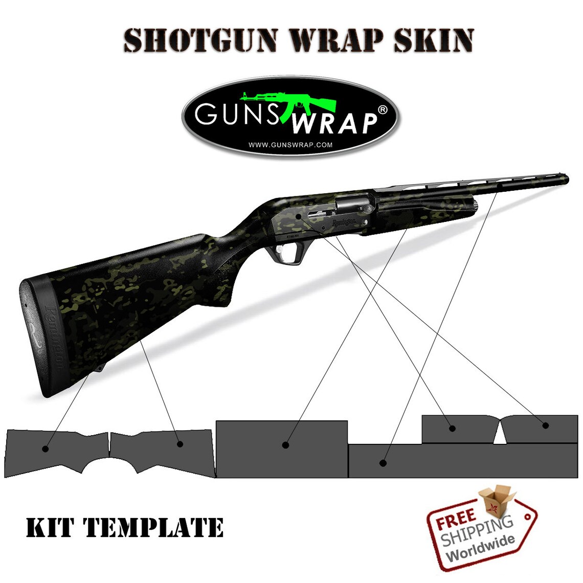 Shotgun Skin GunsWrap Camouflage Wrap Kit for Gun Etsy
