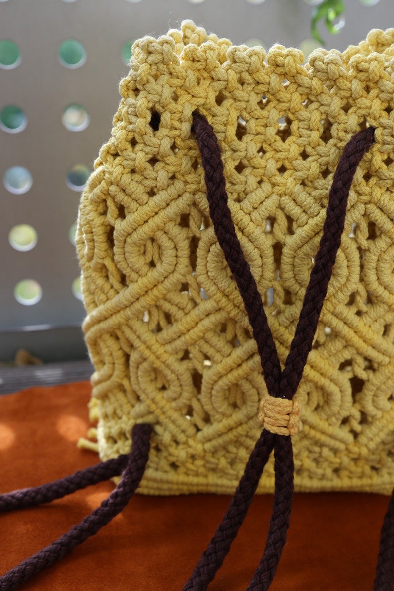 Macrame Bag Mochila Kurkuma image 4