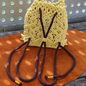 Macrame Bag Mochila Kurkuma image 3