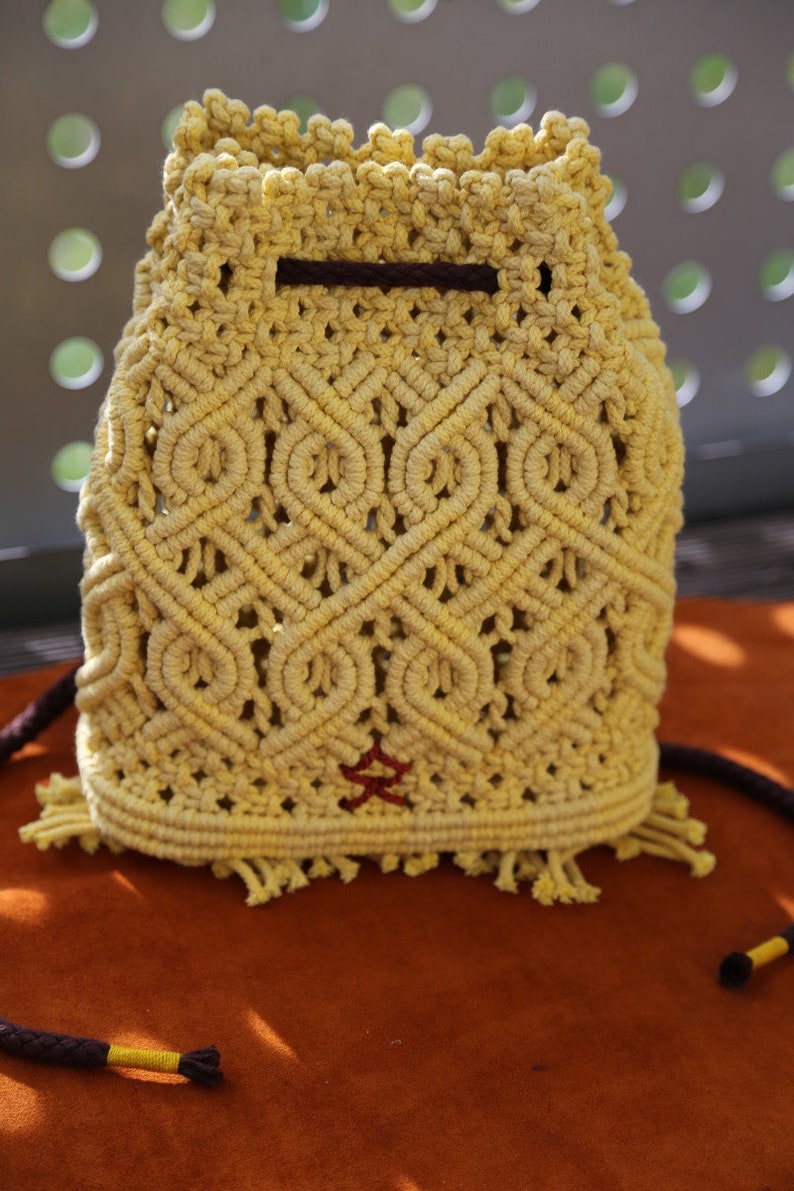 Macrame Bag Mochila Kurkuma image 2