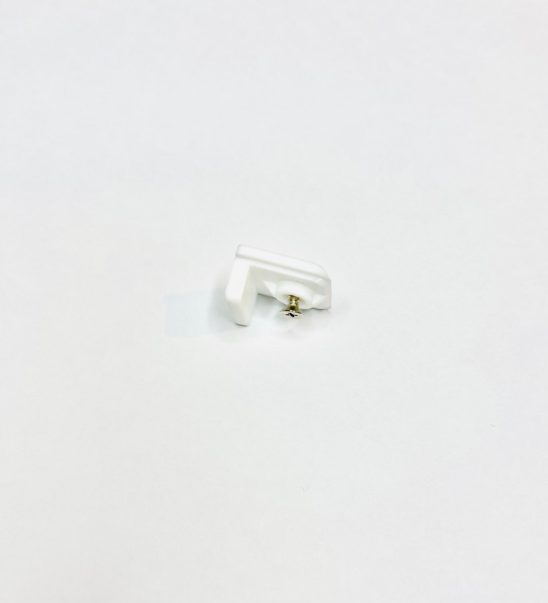 L-shape Side Cap for Panel Holder, White Plastic Side Cap With Screw, 1 ...