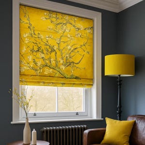 Custom Roman Shade: Modern Window Blind, Silk, Screen, Blackout Fabrics