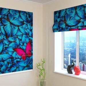 Window Shades Wellmira | Roman Shade | Modern| Universal | Custom Print | Blackout, Screen, Silk | Custom-made | Curtains  - Admiration