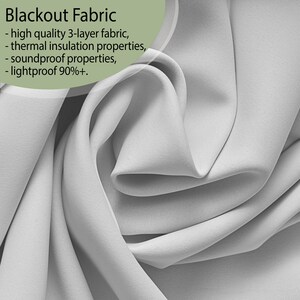 4 Room Divider Curtains, Sliding Panel Curtains for Patio Door ...