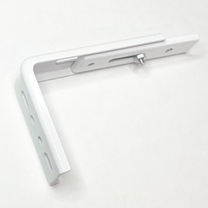 Wall bracket for Panel Curtain Rail, Rails and Tracks, white aluminium, durable