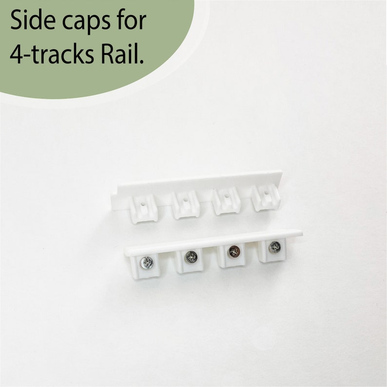 4-voies Rideaux Rail pour Panneau Japonais, rail de plafond, monté au plafond ou au mur, toute taille personnalisée image 5