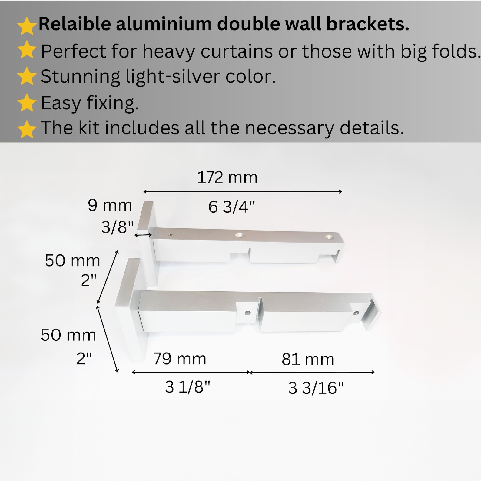 Lightweight Curtain Rails Lux Double Wall Curtain Track: Custom Sizes, Two-ways Track Rail for ...