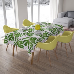Easter Tropical tablecloth, rectangle tablecloth, Gift for Housewarming, floral table cover, Gift for Parents Anniversary, dining room
